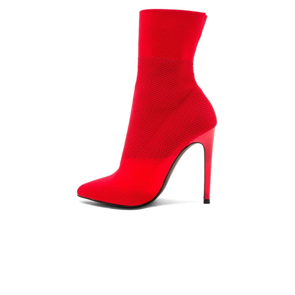Knit ankle boots